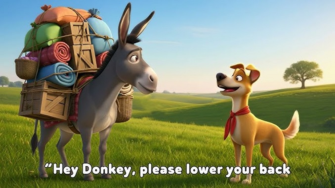 LỪA VÀ CHÓ | Truyện ngụ ngôn 3 lua-va-cho