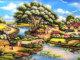 trinh-bay-cam-nghi-cua-em-ve-bai-ca-dao-duong-vo-xu-nghe-quanh-quanh-non-xanh-nuoc-biec-nhu-tranh-hoa-do
